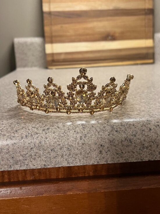 Accessories - Gold Rhinestone Tiara